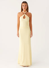 Instant Attraction Maxi Dress - Yellow