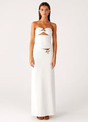 Shoreline Glow Maxi Skirt - Off White