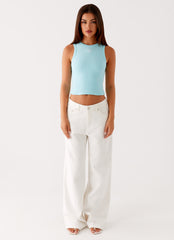 Veda Tank Top - Turquoise