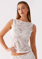 Virelle Lace Top - Ivory
