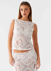 Virelle Lace Top - Ivory