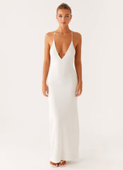 Yalina Knit Maxi Dress - Ivory