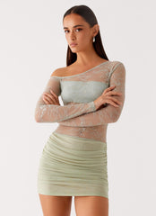 Zenni Mini Dress - Sage