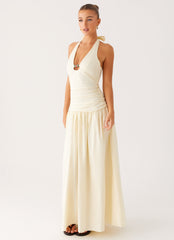 Val Maxi Dress - Lemon