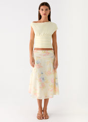 Valley Midi Skirt - Spring Meadow