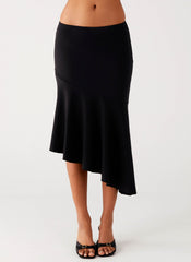Wonderlust Midi Skirt - Black