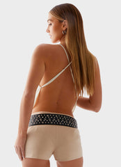 Zira Backless Top - Light Beige